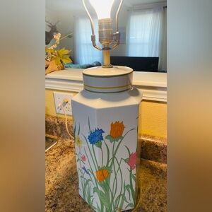 MCM Floral Ginger Jar Lamp